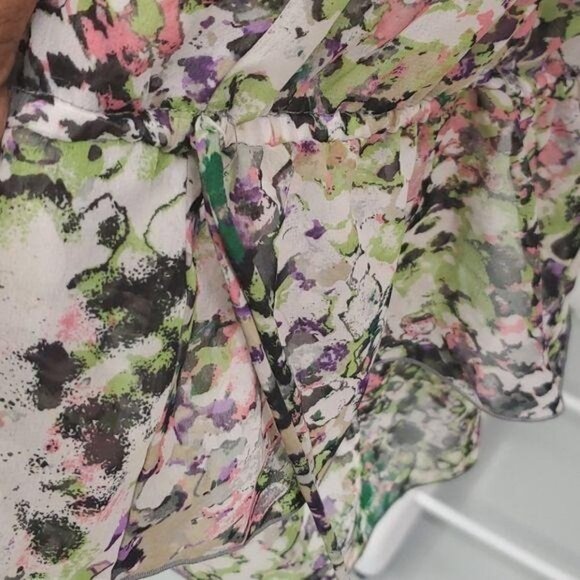 George Floral Print Sheer Blouse - Picture 9 of 9